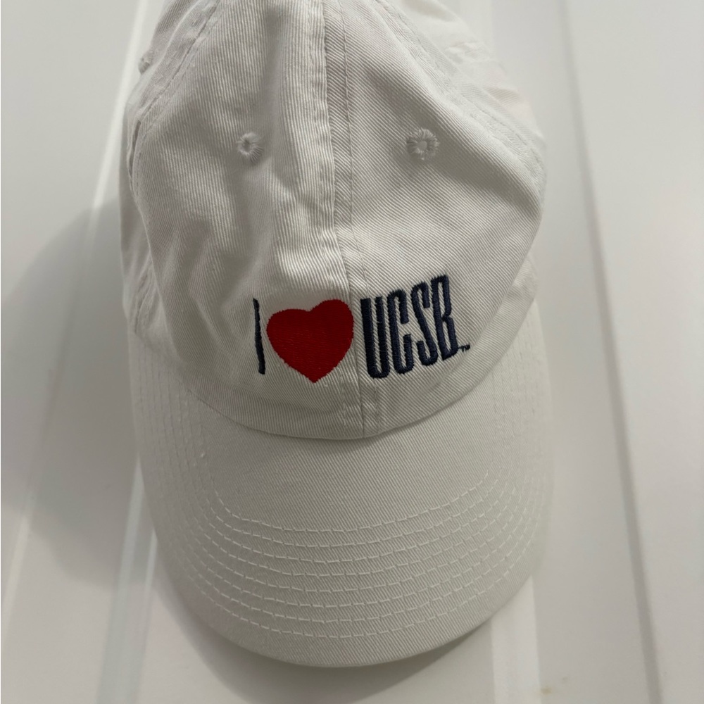 I Love UCSB White Baseball Cap